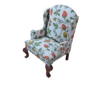 Concord Miniatures Padded Lounge Chair Original Box #3138 Vintage 1970s